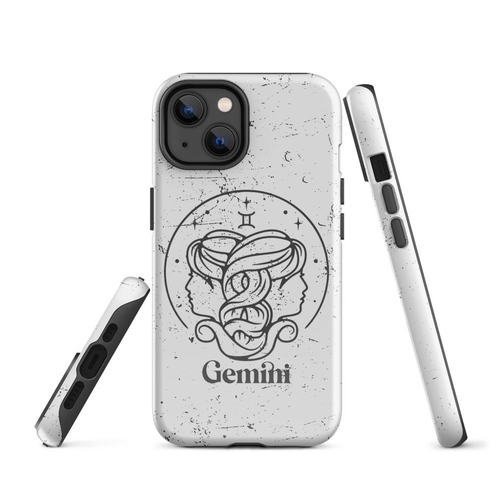 Gemini Zodiac iPhone 14 Tough Case - Glossy Finish - https://ascensionemporium.net